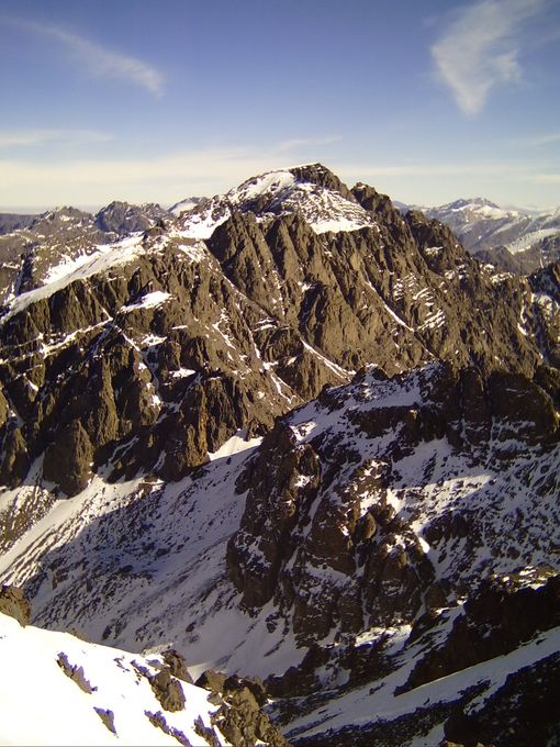 El Toubkal visto desde el Timesguida