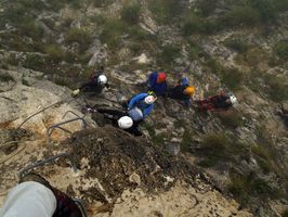Inicio de la vía ferrata