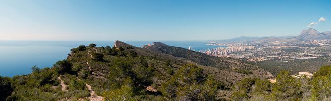 Panorama de Sierra Helada y Benidorm
