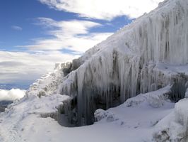 Estalactitas de hielo