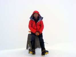 En la cima del Ben Nevis