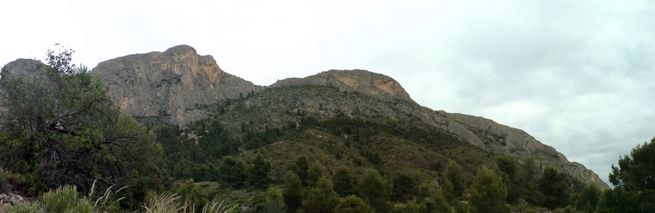 La cresta desde abajo