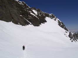 A mitad de camino de la travesía hacia el canuto