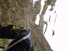 El tramo vertical del rápel