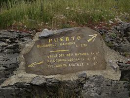 Señalización en San Nicolás de Bujaruelo