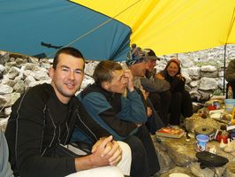 Sergio en el campamento ruso