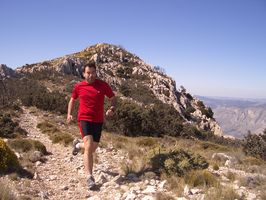 Entrenando en el Puig Campana (Alicante)