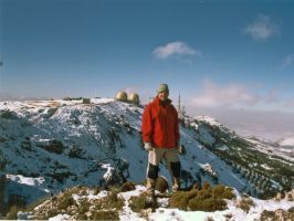 Cerca de la cima de Sierra Aitana (Alicante)