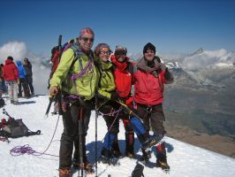 En el Breithorn, en los Alpes (Suiza)