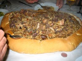 Gazpacho de castalla, metro y medio de desnivel acumulado, agravado por el vino