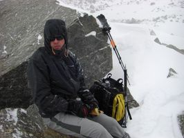 Tormenta de nieve en el Gran Paradiso (Italia)