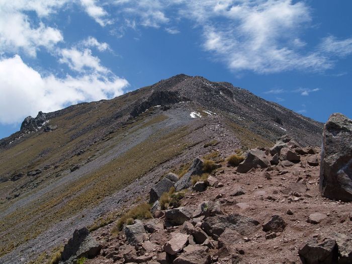 Ridge crest, the top at the background