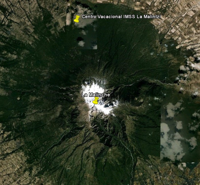 Satellite picture of La Malinche