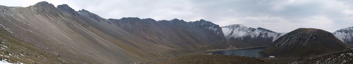 Inside the crater of the Nevado de Toluca