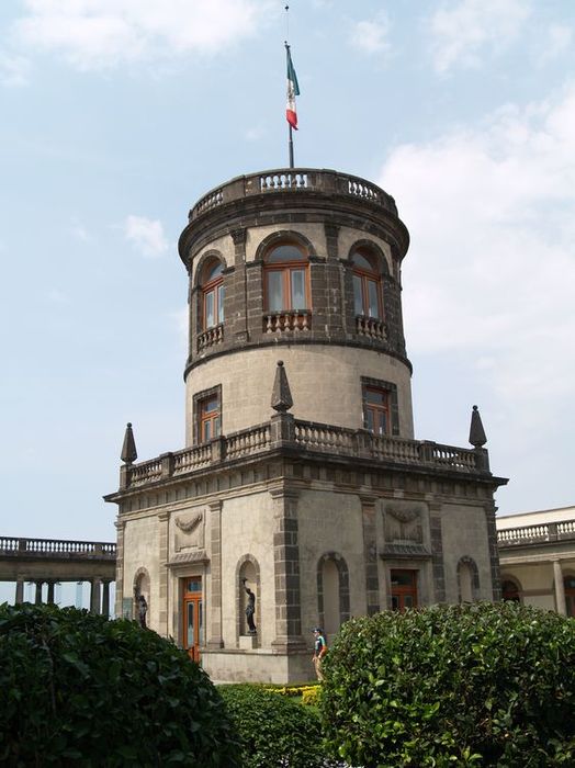 El torreón del Alcázar del Castillo de Chapultepec