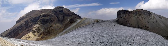 El Glaciar de las Rodillas visto desde 'Las rodillas'