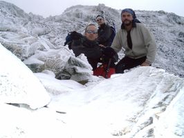 En la Brecha Carrive Arista sur de Los Gemelos (Pirineos)