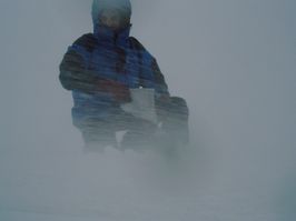 Ventisca en Dos Hermanas (Sierra de Guadarrama)