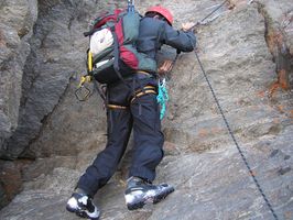 Escalando el espol�n de la Alcazaba (Sierra Nevada)