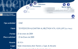 P�gina web de la Universidad de Alicante